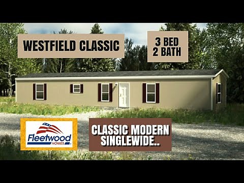 WESTFIELD CLASSIC FLEETWOOD HOMES SINGLEWIDE MODEL 146631 901 SQUARE FEET