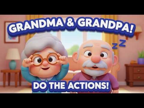 Grandmother's Glasses & Grandpa's Hat | Fingerplay Song for Kids | 247funlearn Nursery Rhymes