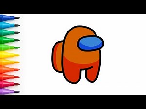 How to draw Among Us Character! 🚀 Easy & fun gaming art for kids