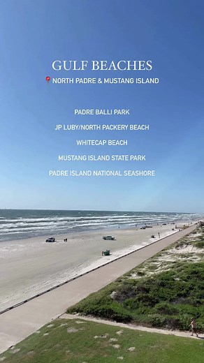 Corpus Christi is home to a variety of beaches on the bay side and gulf side. Choosing a beach to visit depends on the type of travel you're looking for! 👇 🌴 Gulf beaches = perfect for unwinding and driving on the beach. ☀️ Bay beaches = great for exploring downtown and visiting nearby attractions.