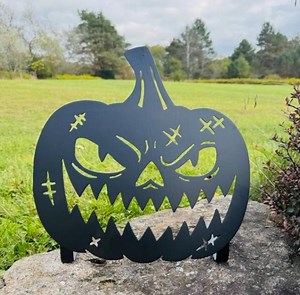Metal Pumpkin Yard Decor, Pumpkin Porch Decor, Standing Pumpkin Decor - Etsy