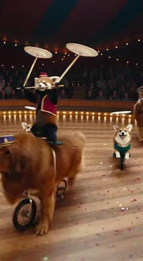 THE MOST ADORABLE CIRCUS: Corgis & Red Pandas Riding Unicycles! 🎪🐾