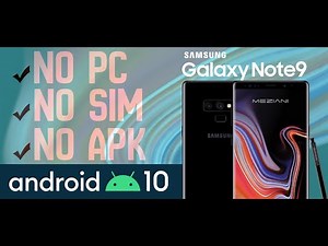 Bypass Google Account SAMSUNG GALAXY NOTE 9 | Android 10 | NO PC