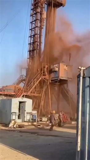 🚨𝐒𝐚𝐟𝐞𝐥𝐲 𝐚𝐥𝐞𝐫𝐭, 𝐎𝐢𝐥 𝐫𝐢𝐠 𝐁𝐥𝐨𝐰 𝐨𝐮𝐭! ⚠️ A blowout on an oil rig happens when underground oil, gas, or fluids force their way to the surface because the pressure in the well isn’t controlled. Normally, drilling mud and safety equipment like the blowout preventer keep this pressure balanced, but if the mud is too light, equipment fails, or a “kick” isn’t spotted in time, the formation pressure can overpower the system. This leads to an uncontrolled release of hydrocarbons, whi