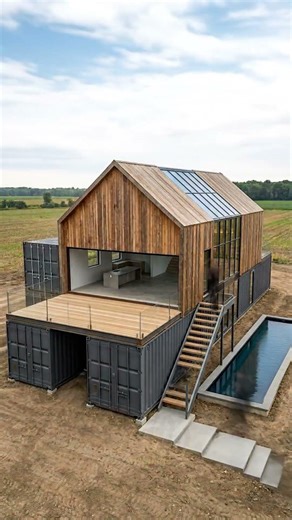Shipping Containers Turn Into Dream Modern Farmhouse