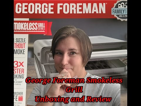 George Foreman Smokeless Grill Review and Unboxing