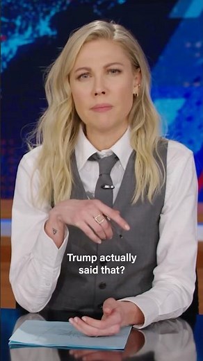 Wait, Trump warned us about a rocky economic transition period? Let's check the tape #dailyshow