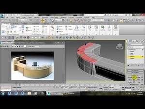 Tutorial on Modeling a Reception Table in 3dsmax.