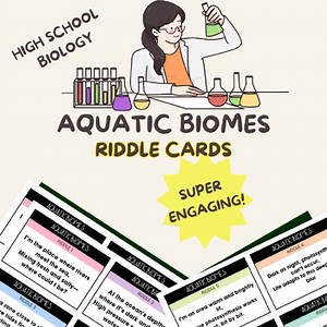 Terrestrial Biome, Riddle Cards, NGSS-Aligned High School Biology, Pre-AP