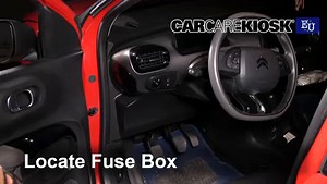 Interior Fuse Box Location: 2015 Citroen C4 Cactus Feal 1.2L 3 Cyl. Turbo