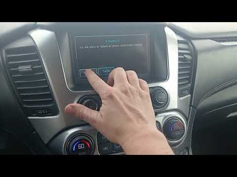 How to Factory Reset the Display – Chevy Suburban (2015–2020)