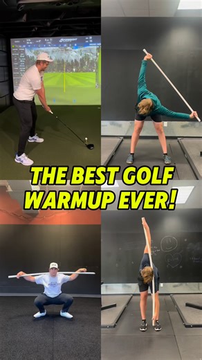 The best golf warmup with just a PVC pipe. I recommend getting one that is the same height as you for the best results. #golffitness #golfexercise #golftips | J Golf Fitness