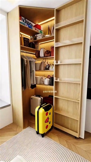 Corner Space Magic: Add 5 Square Meters With a Mini Pentagon Walk-In Closet 👗✨