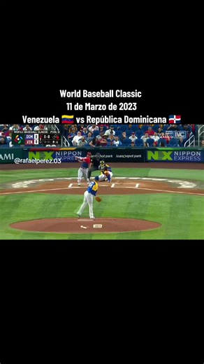 Venezuela 🇻🇪 vs República Dominicana 🇩🇴 World Baseball Classic, 11 de Marzo de 2023 victoria 🏆 de Venezuela 🇻🇪 #venezuela🇻🇪 #juegos #parati #viralvideo #videotiktok