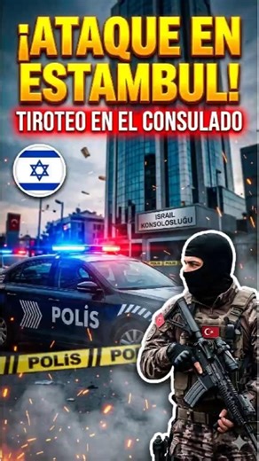 🥊 ¡BAJO FUEGO! Comando armado intenta tomar el consulado de Israel en Estambul