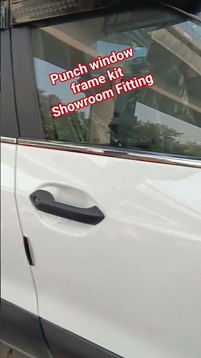 Tata punch window frame kit Install showroom #genuine #tatamotors #punch #windowfremekit #showroom