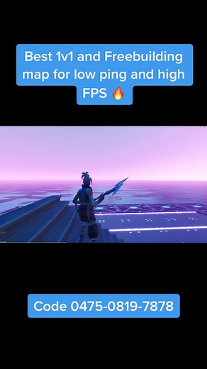 If you want the best FPS and ping then use my map! 🔥🤝 #fortnite #fortnitemapcodes #foryou #foryoupage