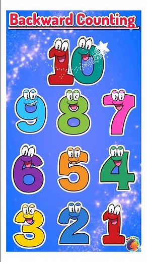 Backward Counting song for children 🤩🤩 #kidslearning #counting #staylittlechannel