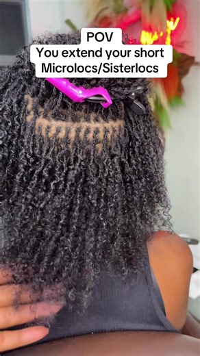 Show your locs some love this February and extend your locs. Available in 5 options because we are the home of options when it comes to small locs #microlocsextensions #microlocsjourney #microlocsjourney