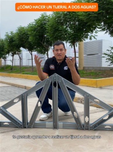 Cómo hacer un tijeral a dos aguas paso a paso