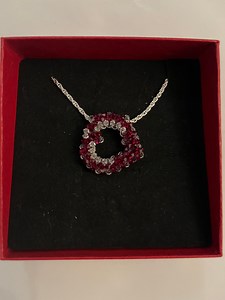 3D Heart Swarvoski Crystal Necklace - Etsy UK