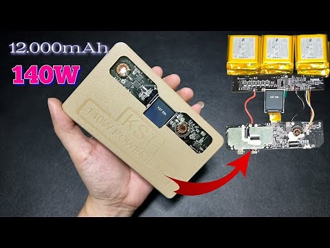 DIY 140W Power Bank Using Baseus Blade-2 Board 6S - 12000mAh Battery