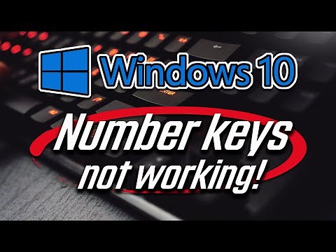 Number Keys not Working in Windows 10 [2025]