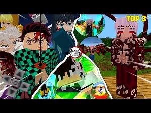 THIS is the BEST TOP 3 DEMON SLAYER ADDONS IN THE WORLD FOR MINECRAFT PE!! 1.21.101