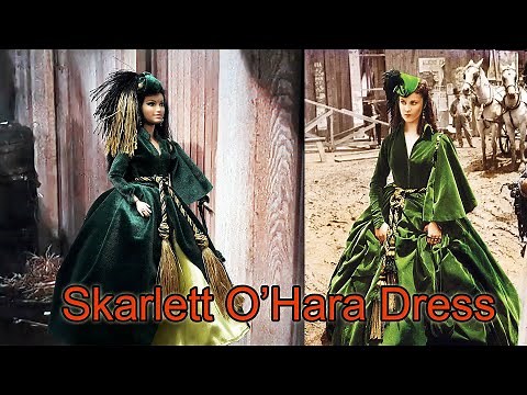 Scarlett O' Hara | Green Curtain Dress | Gone with the Wind 👗 Clothes For Barbie