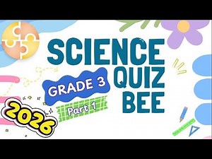 2026 Science Quiz Bee - Primary 3 | Part 1 | Quiz by brainYs