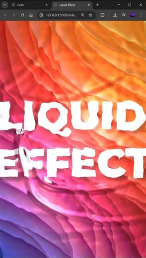 Liquid Effect #programación #javascript #animation #code #desarrolloweb #effect #htmlcss #liquid