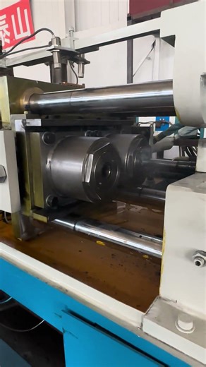 Automatic steel pipe end diameter reducer machine #machine #reducing