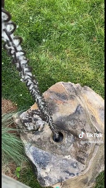 DIY Rain Chain with Rock Core for PVC Drain | Gutter Water Drain Project