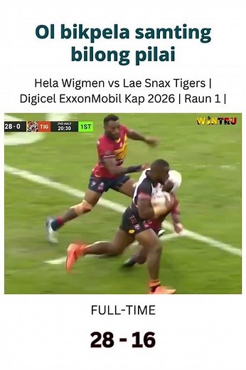 Hela Wigmen vs Lae Snax Tigers | Digicel ExxonMobil Kap 2026 | Raun 1 | #png #rugby #papuanewguinea