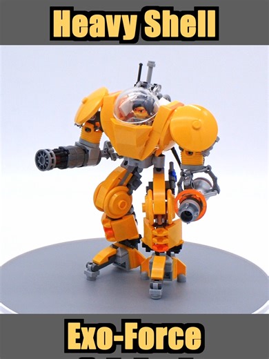 Heavy Shell The Heavy Shell was designed for artillery and support amongst the battle machines. Its dense armor and immense firepower leaves it with sluggish, low mobility, but it always leaves a big dent in Devastator forces. Its minimal movements make for a great bipod for the Stealth Hunter!