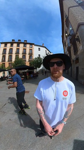 14K views · 649 reactions | Kevin and Si having a speedy blast in the centre of Madrid. Top speed from A to B, amazing control and some serious jumps: Vamos! | Rollerblade | Facebook