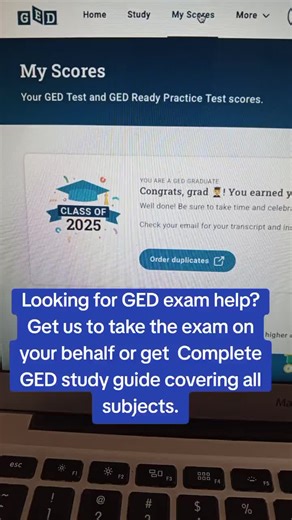 Pass your GED Exam by getting an expert to take the exam. We also provide GED questions & answers for all subjects. #nursingstudent #examprep #trending #fyp #ged