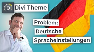 Divi Theme Problem: deutsche Spracheinstellungen · Divi.World