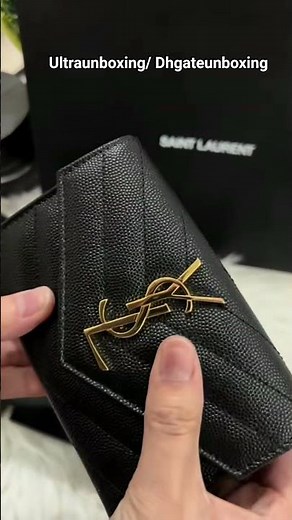 Ysl compact wallet unboxing with me 😍 soo pretty 🥰 Link on bio ♥️