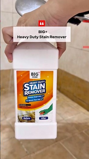 How to CLEAN dirty and stubborn stains easily with ￼BIG+ Heavy Duty Stain Remover