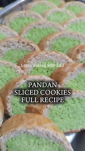Pandan Sliced Cookies Full Recipe | Learn Baking with S&J