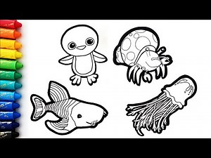 바다탐험대 옥토넛 그리기 연속보기/ drawing and coloring the Octonauts/ 20minutes/ /색칠놀이/1080p/BaBa아랏지