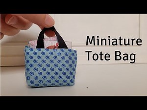 DIY Miniature Tote Bag | Barbie Doll | How to make Barbie clothes | Easy Tutorial