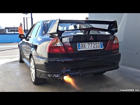 Mitsubishi Lancer EVO VI with Anti-Lag System! - LOUD Backfires!