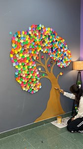 1.6M views · 10K reactions | paper tree wall decor #reels #crafts #papercrafts #diy | Deep's CRAFT | Facebook