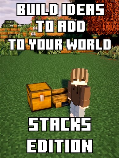 part 1 | you need to add those stacks as a decorations in your world #Minecraft #minecraftbedrock #minecraftjava #minecraftbuilding #minecraftideas