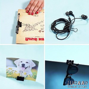 138K views · 1.4K reactions | 9 Binder Clip Life Hacks | Jugaad | Facebook