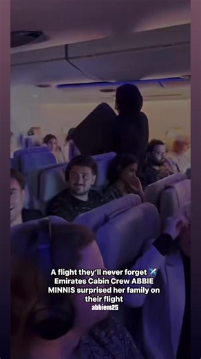 The sweetest surprise at 35,000 feet! ✈️ Surprising your family on a flight hits different. After all the waiting, training, and sacrifices, this is one of those moments that makes everything worth it. Imagine the day your family is sitting onboard, and you are the one welcoming them. That dream is real. Keep going! 🎥 abbiem25 #cabincrew #crewlife #flightattendant #surprise | Filipina Cabin Crew