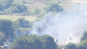 12K views · 40 reactions | Shoreham Air Show, Sussex - Plane Crash, A Hawker Hunter plane has crashed at Shoreham Airshow in West Sussex. | The British Falkland Islands & British Military | Facebook