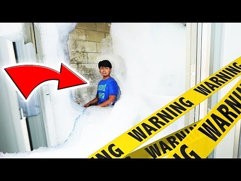 I Filled A Bathroom with 10,000 Bubbles!